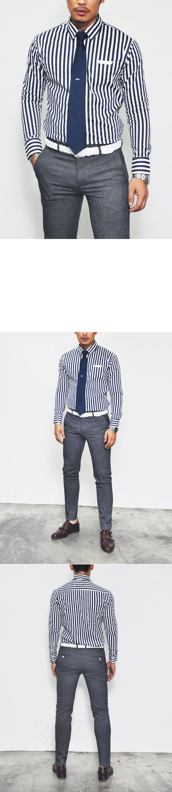 City Vibing Stripe Shirt <span>AS51.11W15<span>